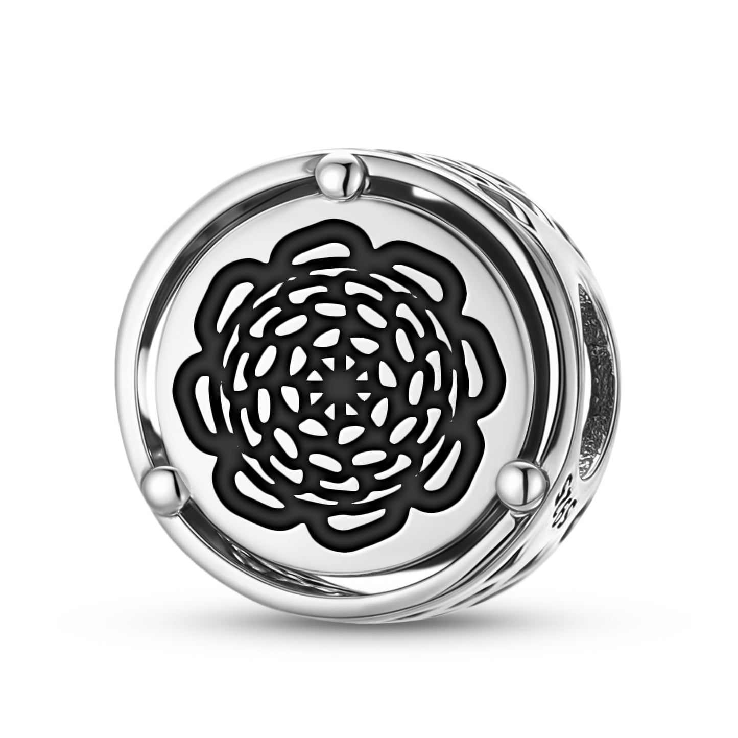 925 Sterling Silver Flowers Chrysanthemum Charms For Bracelets & Necklaces Pendants Beads Jewelry Fit Pan Bracelet Charm Ethnic Cultural Symbols Gifts For Women