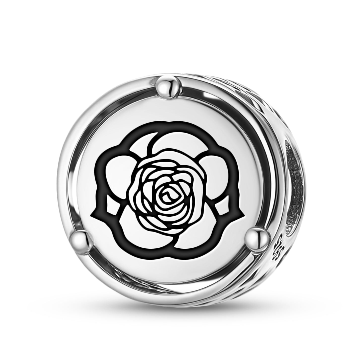 925 Sterling Silver Flowers Carnation Charms For Bracelets & Necklaces Pendants Beads Jewelry Fit Pan Bracelet Charm Ethnic Cultural Symbols Gifts For Women
