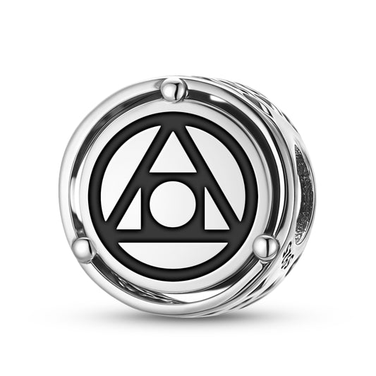 925 Sterling Silver Alchemy Philosopher’s Stone Charms For Bracelets & Necklaces Pendants Beads Jewelry Fit Pan Bracelet Charm Ethnic Cultural Symbols Gifts For Women