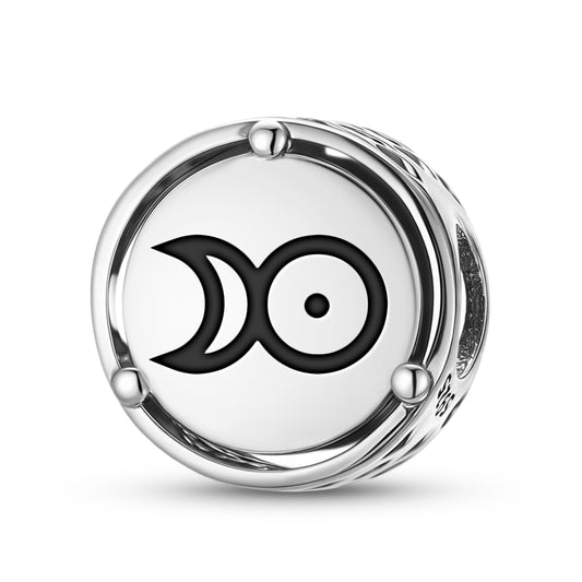 925 Sterling Silver Alchemy Platinum Charms For Bracelets & Necklaces Pendants Beads Jewelry Fit Pan Bracelet Charm Ethnic Cultural Symbols Gifts For Women