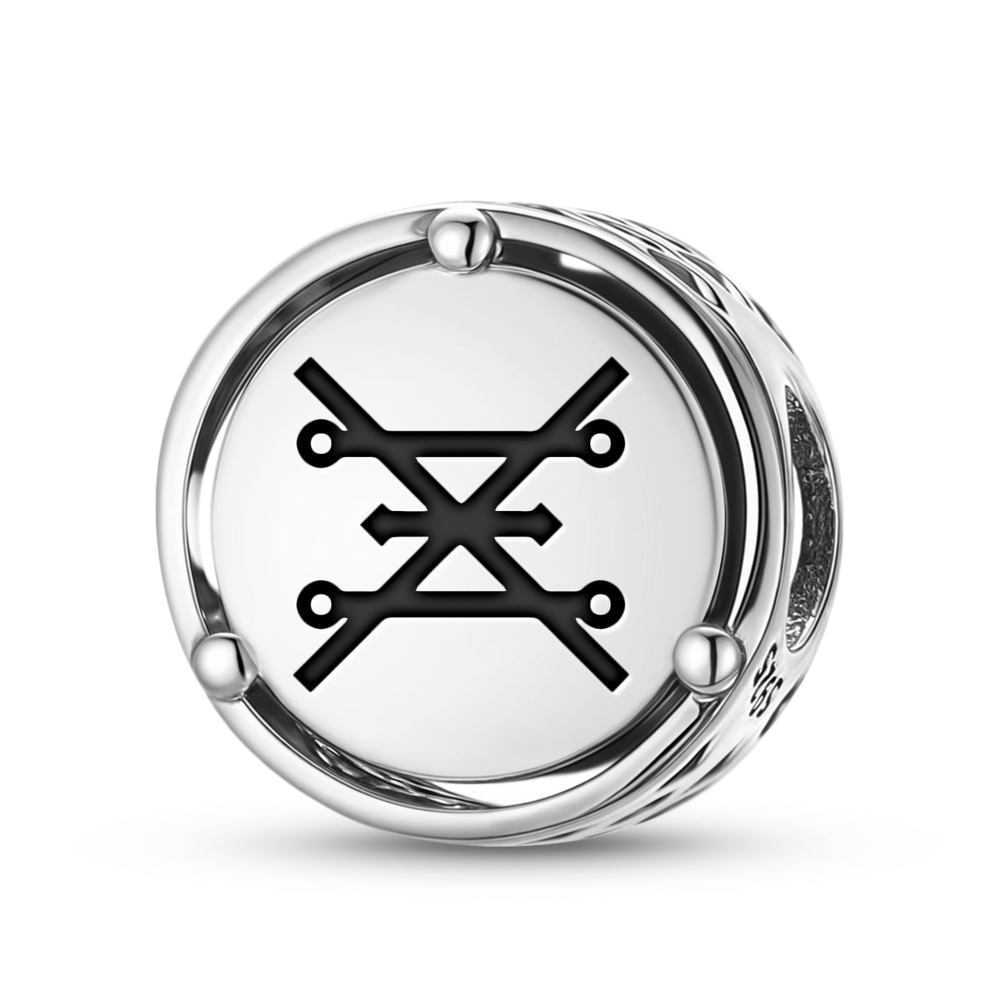 925 Sterling Silver Alchemy Copper Charms For Bracelets & Necklaces Pendants Beads Jewelry Fit Pan Bracelet Charm Ethnic Cultural Symbols Gifts For Women
