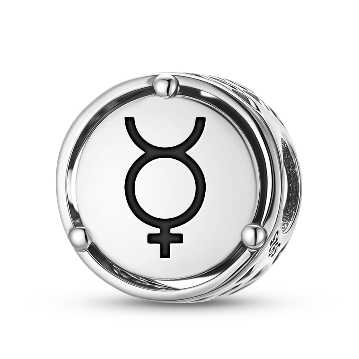 925 Sterling Silver Alchemy Mercury Charms For Bracelets & Necklaces Pendants Beads Jewelry Fit Pan Bracelet Charm Ethnic Cultural Symbols Gifts For Women