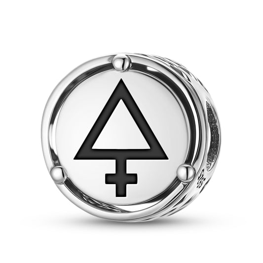 925 Sterling Silver Alchemy Sulphur Charms For Bracelets & Necklaces Pendants Beads Jewelry Fit Pan Bracelet Charm Ethnic Cultural Symbols Gifts For Women