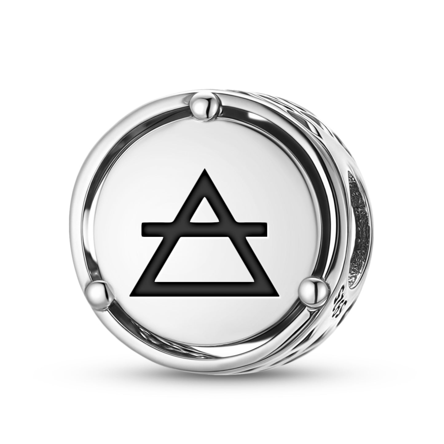 925 Sterling Silver Alchemy Air Charms For Bracelets & Necklaces Pendants Beads Jewelry Fit Pan Bracelet Charm Ethnic Cultural Symbols Gifts For Women