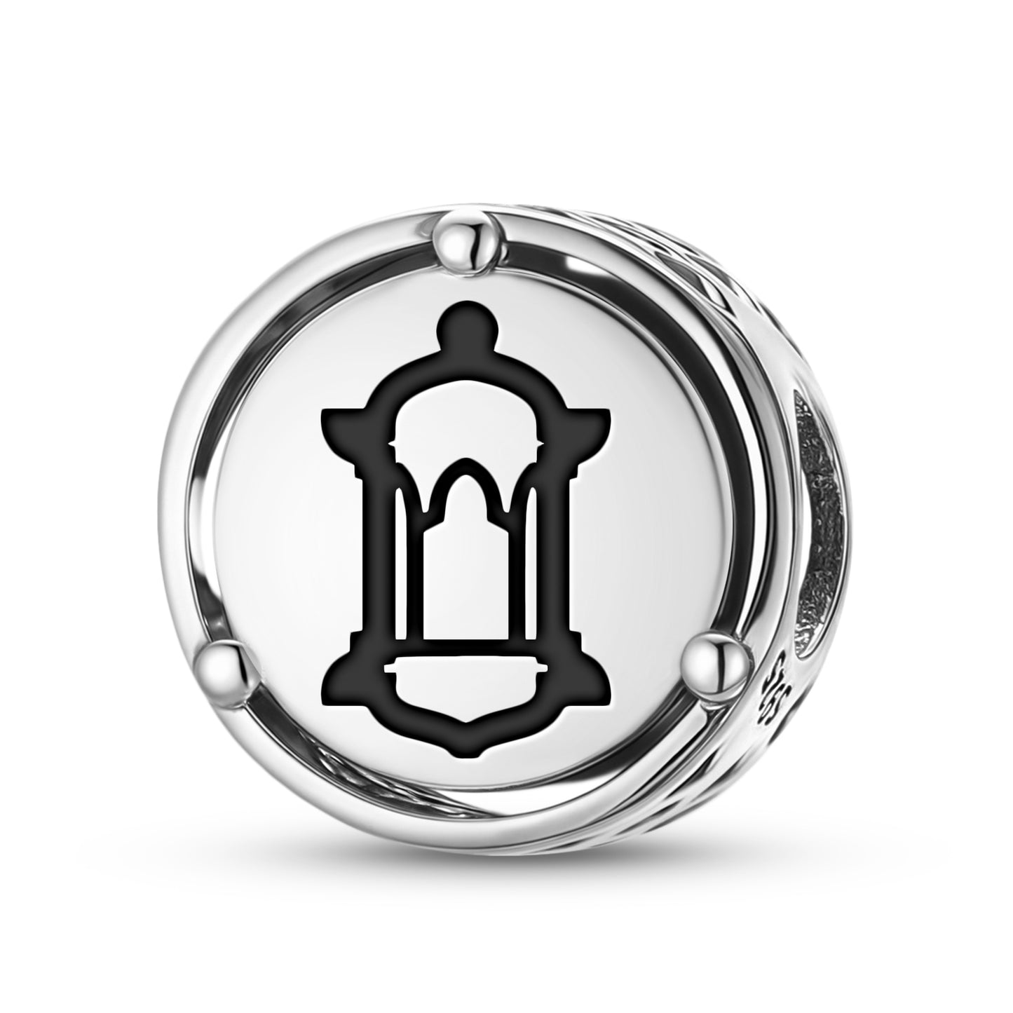 925 Sterling Silver Islam Islamic Lantern Charms For Bracelets & Necklaces Pendants Beads Jewelry Fit Pan Bracelet Charm Ethnic Cultural Symbols Gifts For Women