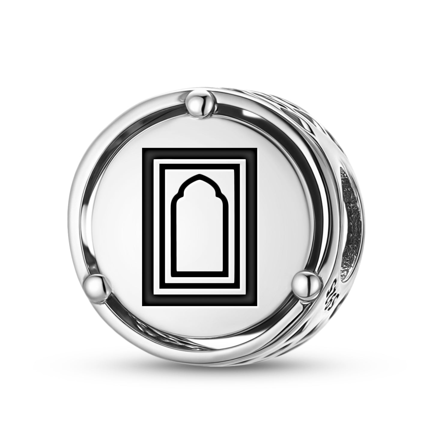 925 Sterling Silver Islam Prayer Mat Charms For Bracelets & Necklaces Pendants Beads Jewelry Fit Pan Bracelet Charm Ethnic Cultural Symbols Gifts For Women