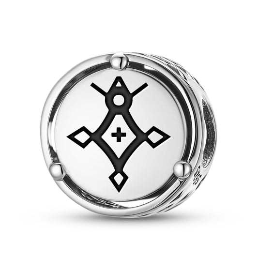 925 Sterling Silver Islam Cross Of Agadez Charms For Bracelets & Necklaces Pendants Beads Jewelry Fit Pan Bracelet Charm Ethnic Cultural Symbols Gifts For Women