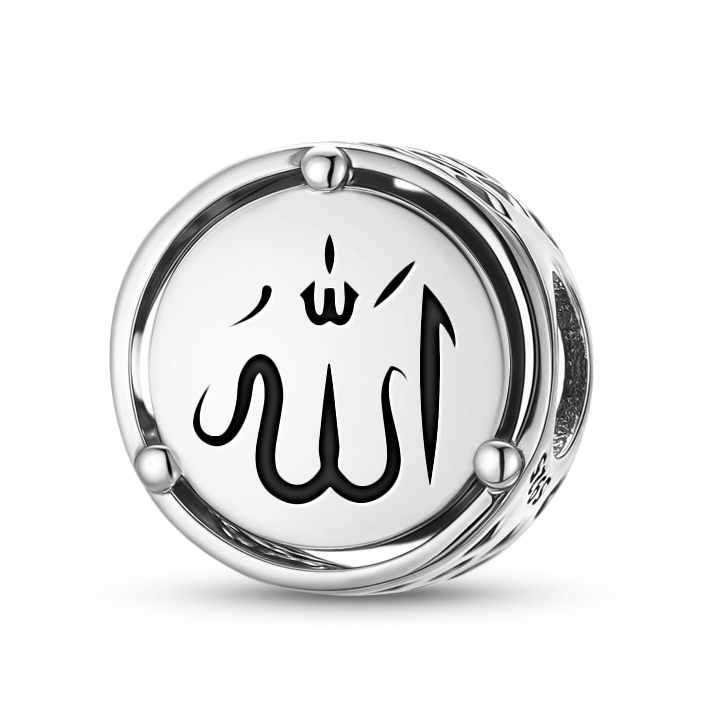925 Sterling Silver Islam Allah Charms For Bracelets & Necklaces Pendants Beads Jewelry Fit Pan Bracelet Charm Ethnic Cultural Symbols Gifts For Women