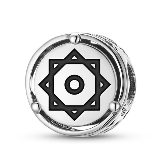 925 Sterling Silver Islam Rub El Hizb Charms For Bracelets & Necklaces Pendants Beads Jewelry Fit Pan Bracelet Charm Ethnic Cultural Symbols Gifts For Women