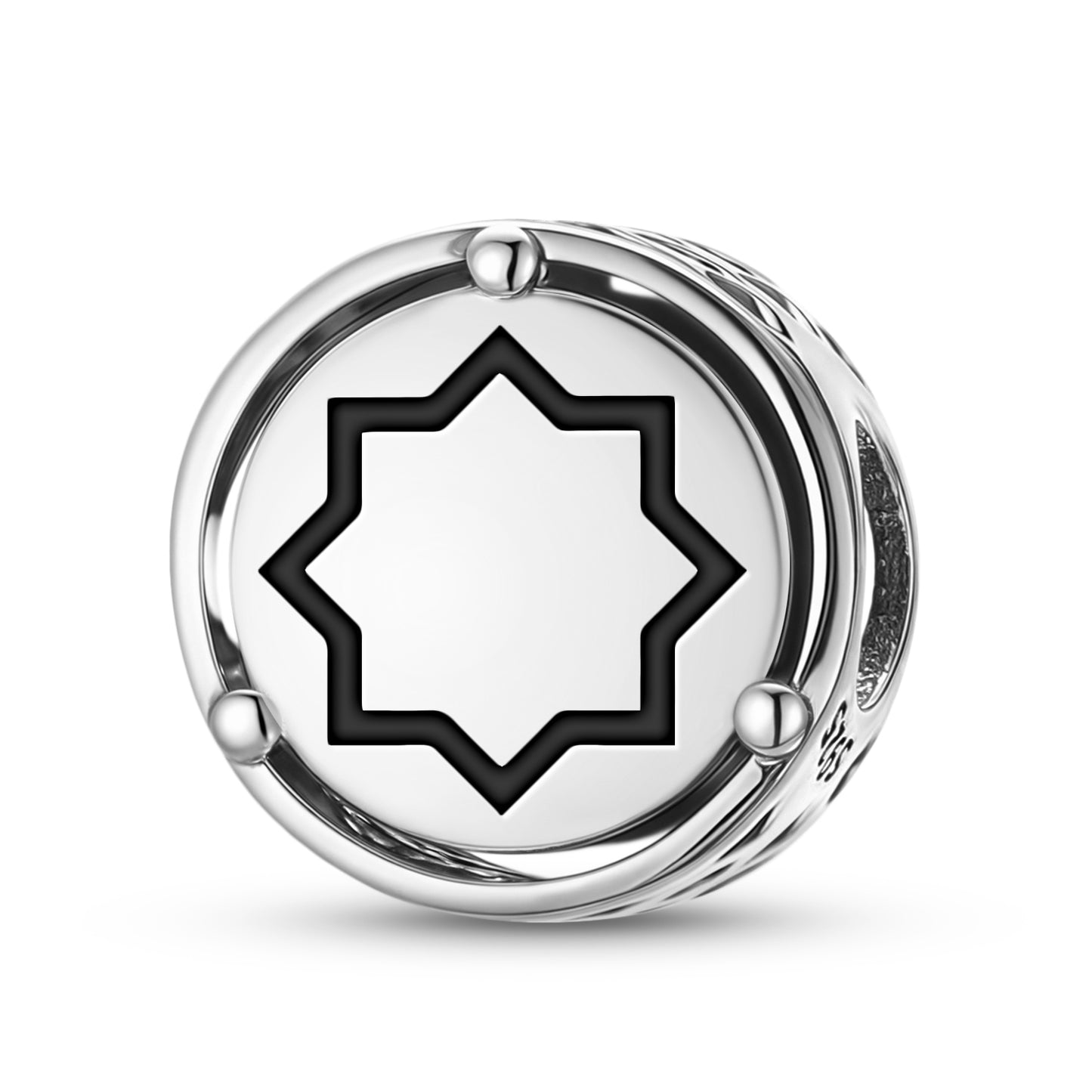 925 Sterling Silver Islam Khatim Charms For Bracelets & Necklaces Pendants Beads Jewelry Fit Pan Bracelet Charm Ethnic Cultural Symbols Gifts For Women