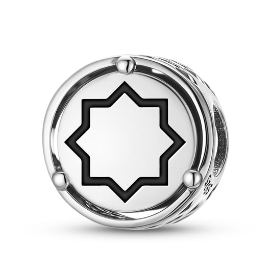 925 Sterling Silver Islam Khatim Charms For Bracelets & Necklaces Pendants Beads Jewelry Fit Pan Bracelet Charm Ethnic Cultural Symbols Gifts For Women