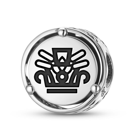 925 Sterling Silver Aztec Acatl Charms For Bracelets & Necklaces Pendants Beads Jewelry Fit Pan Bracelet Charm Ethnic Cultural Symbols Gifts For Women