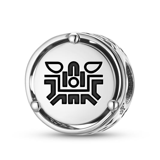 925 Sterling Silver Aztec Atl Charms For Bracelets & Necklaces Pendants Beads Jewelry Fit Pan Bracelet Charm Ethnic Cultural Symbols Gifts For Women