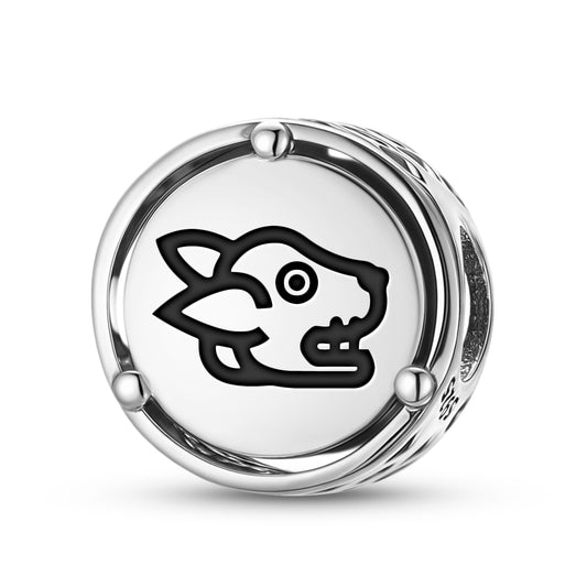 925 Sterling Silver Aztec Tochtli Charms For Bracelets & Necklaces Pendants Beads Jewelry Fit Pan Bracelet Charm Ethnic Cultural Symbols Gifts For Women