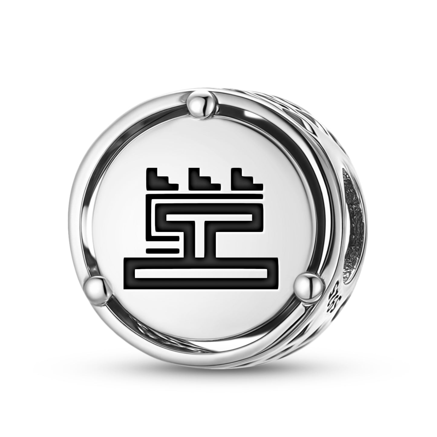 925 Sterling Silver Aztec Calli Charms For Bracelets & Necklaces Pendants Beads Jewelry Fit Pan Bracelet Charm Ethnic Cultural Symbols Gifts For Women