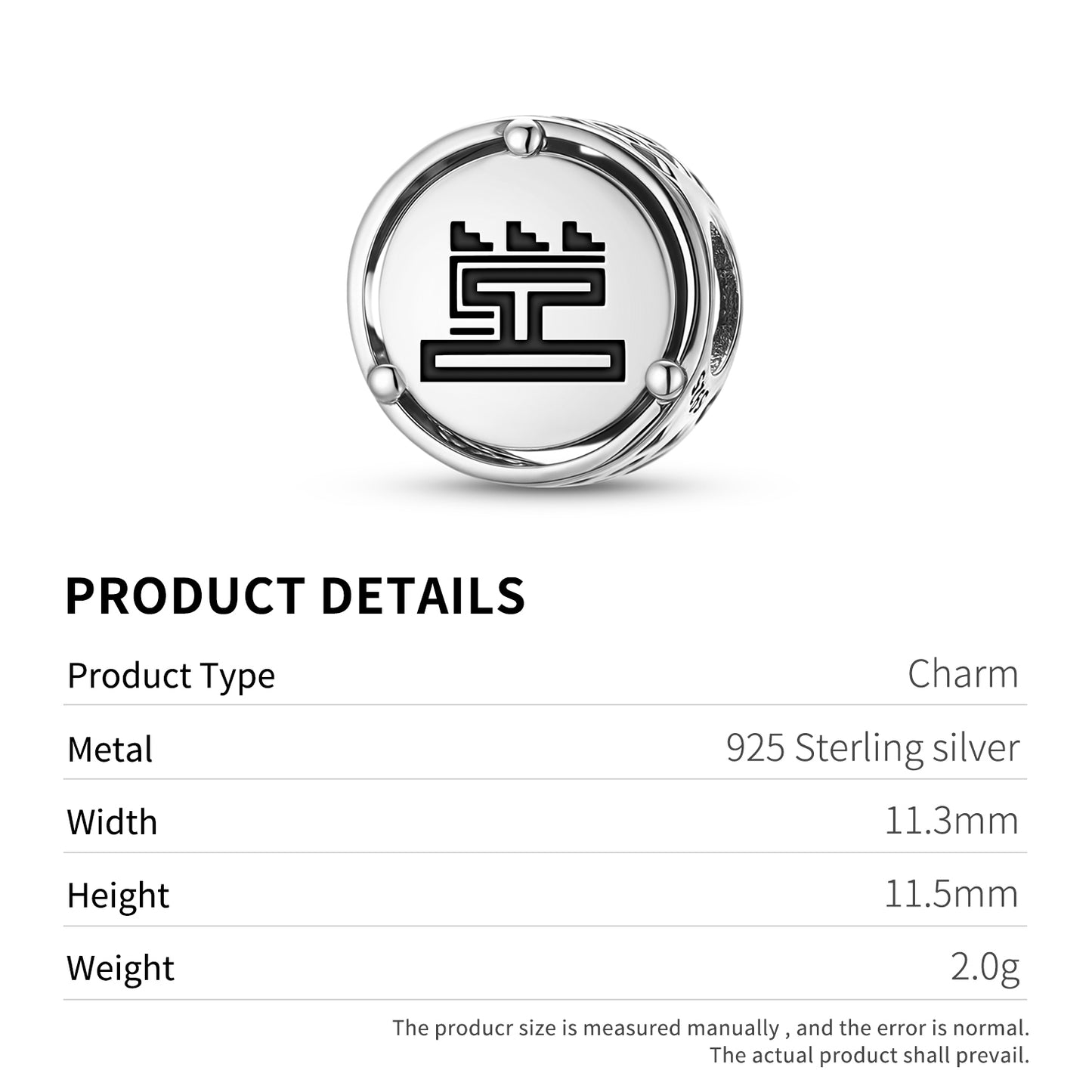 925 Sterling Silver Aztec Calli Charms For Bracelets & Necklaces Pendants Beads Jewelry Fit Pan Bracelet Charm Ethnic Cultural Symbols Gifts For Women