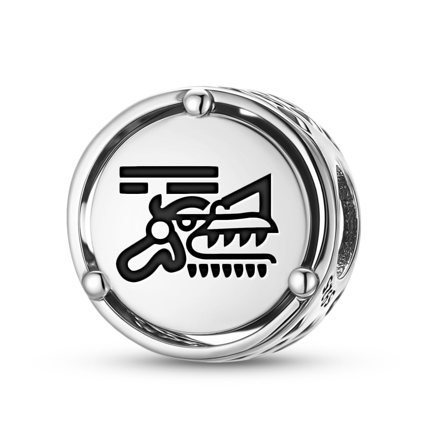 925 Sterling Silver Aztec Ehecatl Charms For Bracelets & Necklaces Pendants Beads Jewelry Fit Pan Bracelet Charm Ethnic Cultural Symbols Gifts For Women