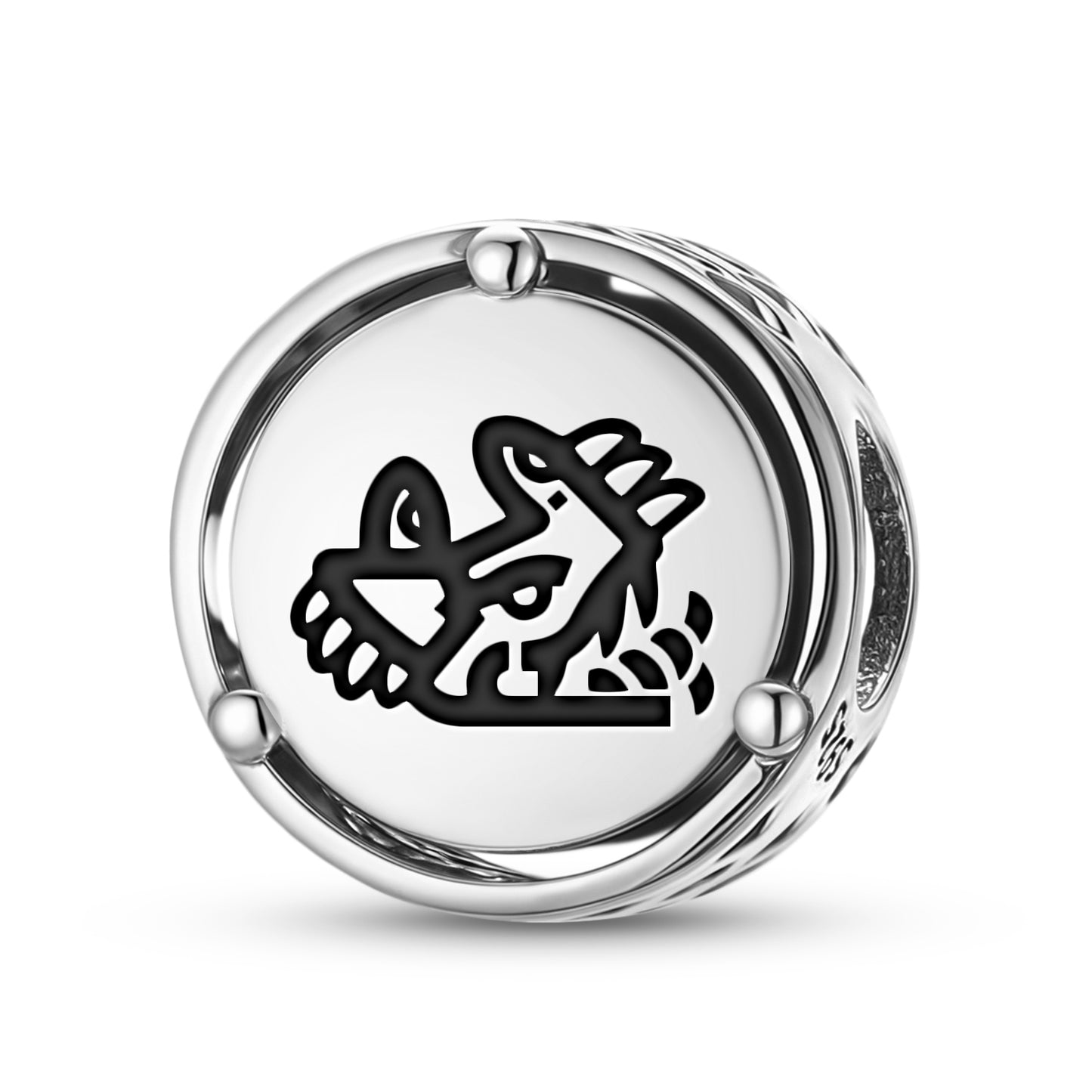 925 Sterling Silver Aztec Cipactli Charms For Bracelets & Necklaces Pendants Beads Jewelry Fit Pan Bracelet Charm Ethnic Cultural Symbols Gifts For Women