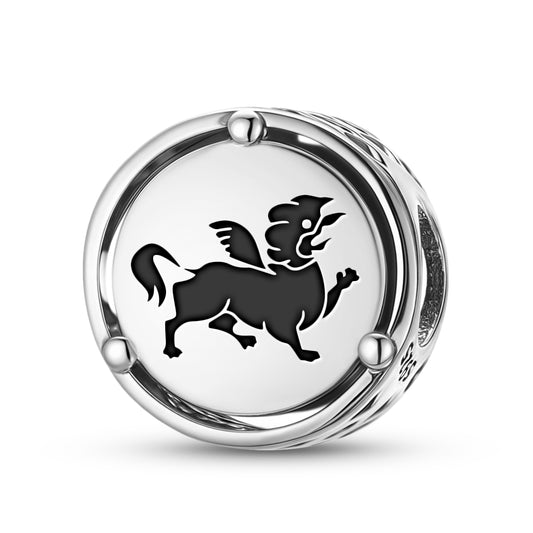 925 Sterling Silver Buddhist Garuda Lion Charms For Bracelets & Necklaces Pendants Beads Jewelry Fit Pan Bracelet Charm Ethnic Cultural Symbols Gifts For Women