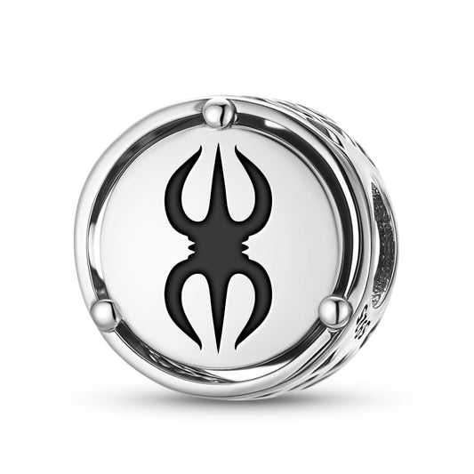 925 Sterling Silver Buddhist Vajra Charms For Bracelets & Necklaces Pendants Beads Jewelry Fit Pan Bracelet Charm Ethnic Cultural Symbols Gifts For Women