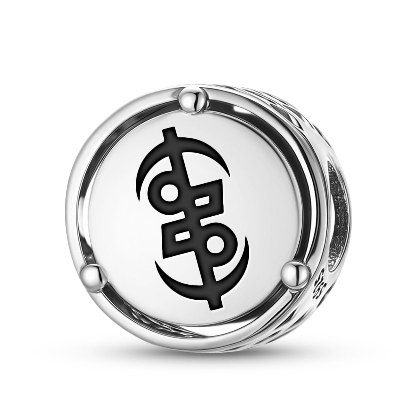 925 Sterling Silver Adinkra Okuafo Pa Charms For Bracelets & Necklaces Pendants Beads Jewelry Fit Pan Bracelet Charm Ethnic Cultural Symbols Gifts For Women