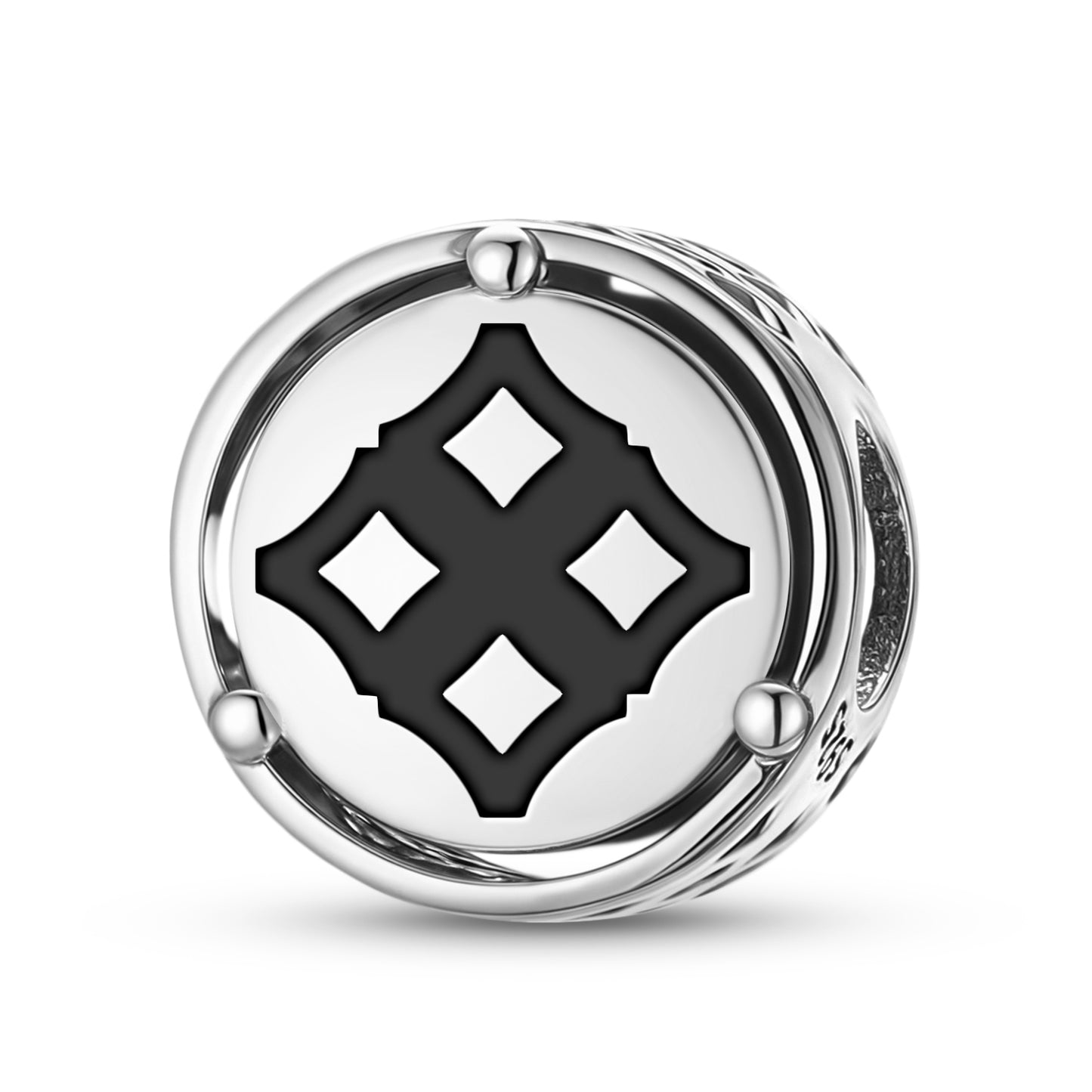 925 Sterling Silver Adinkra Eban Charms For Bracelets & Necklaces Pendants Beads Jewelry Fit Pan Bracelet Charm Ethnic Cultural Symbols Gifts For Women
