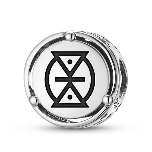 925 Sterling Silver Adinkra Mmere Dane Charms For Bracelets & Necklaces Pendants Beads Jewelry Fit Pan Bracelet Charm Ethnic Cultural Symbols Gifts For Women