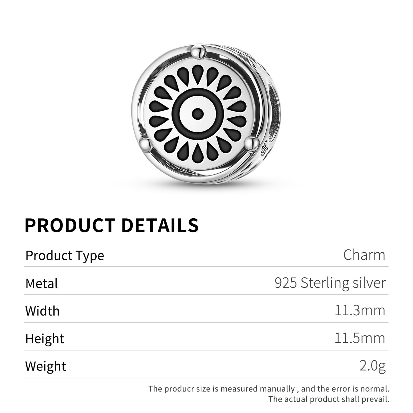925 Sterling Silver Adinkra Mako Charms For Bracelets & Necklaces Pendants Beads Jewelry Fit Pan Bracelet Charm Ethnic Cultural Symbols Gifts For Women