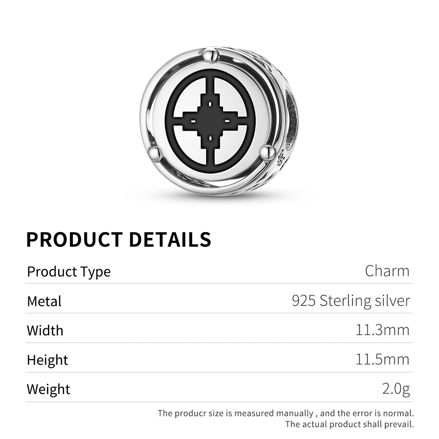 925 Sterling Silver Adinkra Dame Dame Charms For Bracelets & Necklaces Pendants Beads Jewelry Fit Pan Bracelet Charm Ethnic Cultural Symbols Gifts For Women