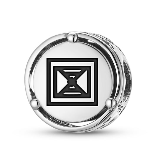925 Sterling Silver Adinkra Mframadan Charms For Bracelets & Necklaces Pendants Beads Jewelry Fit Pan Bracelet Charm Ethnic Cultural Symbols Gifts For Women
