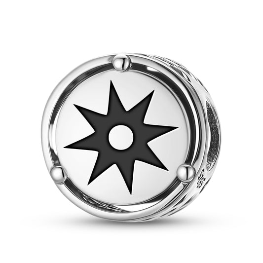 925 Sterling Silver Adinkra Nsoromma Charms For Bracelets & Necklaces Pendants Beads Jewelry Fit Pan Bracelet Charm Ethnic Cultural Symbols Gifts For Women