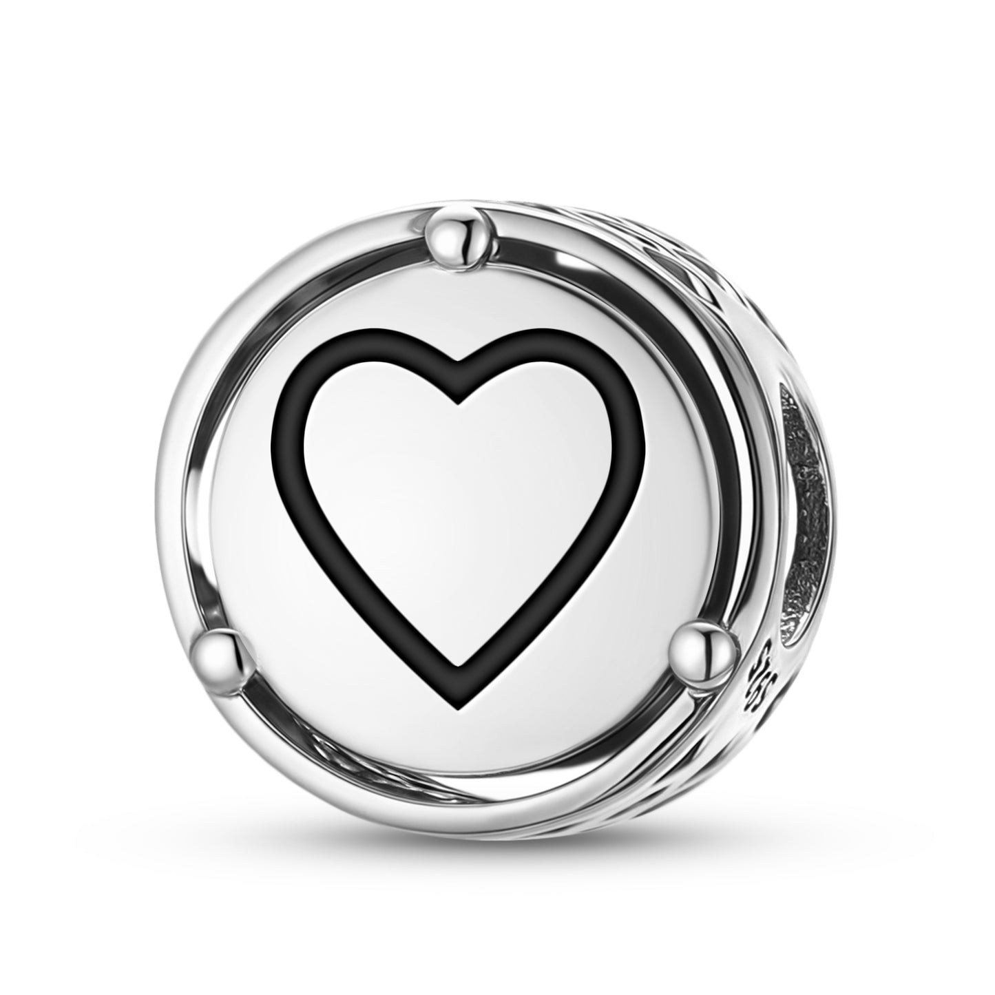 925 Sterling Silver Adinkra Akoma Charms For Bracelets & Necklaces Pendants Beads Jewelry Fit Pan Bracelet Charm Ethnic Cultural Symbols Gifts For Women