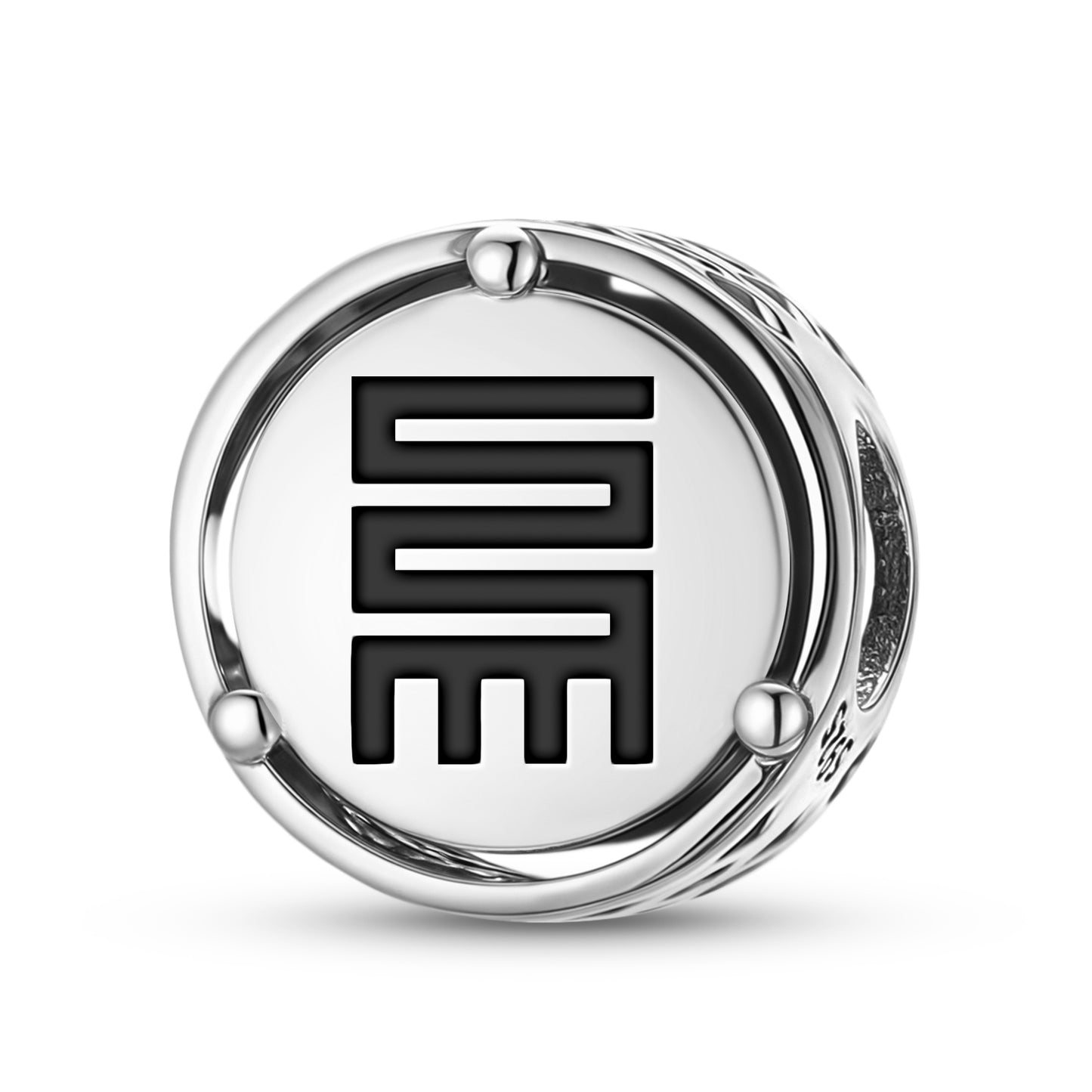 925 Sterling Silver Adinkra Nkyinkyim Charms For Bracelets & Necklaces Pendants Beads Jewelry Fit Pan Bracelet Charm Ethnic Cultural Symbols Gifts For Women