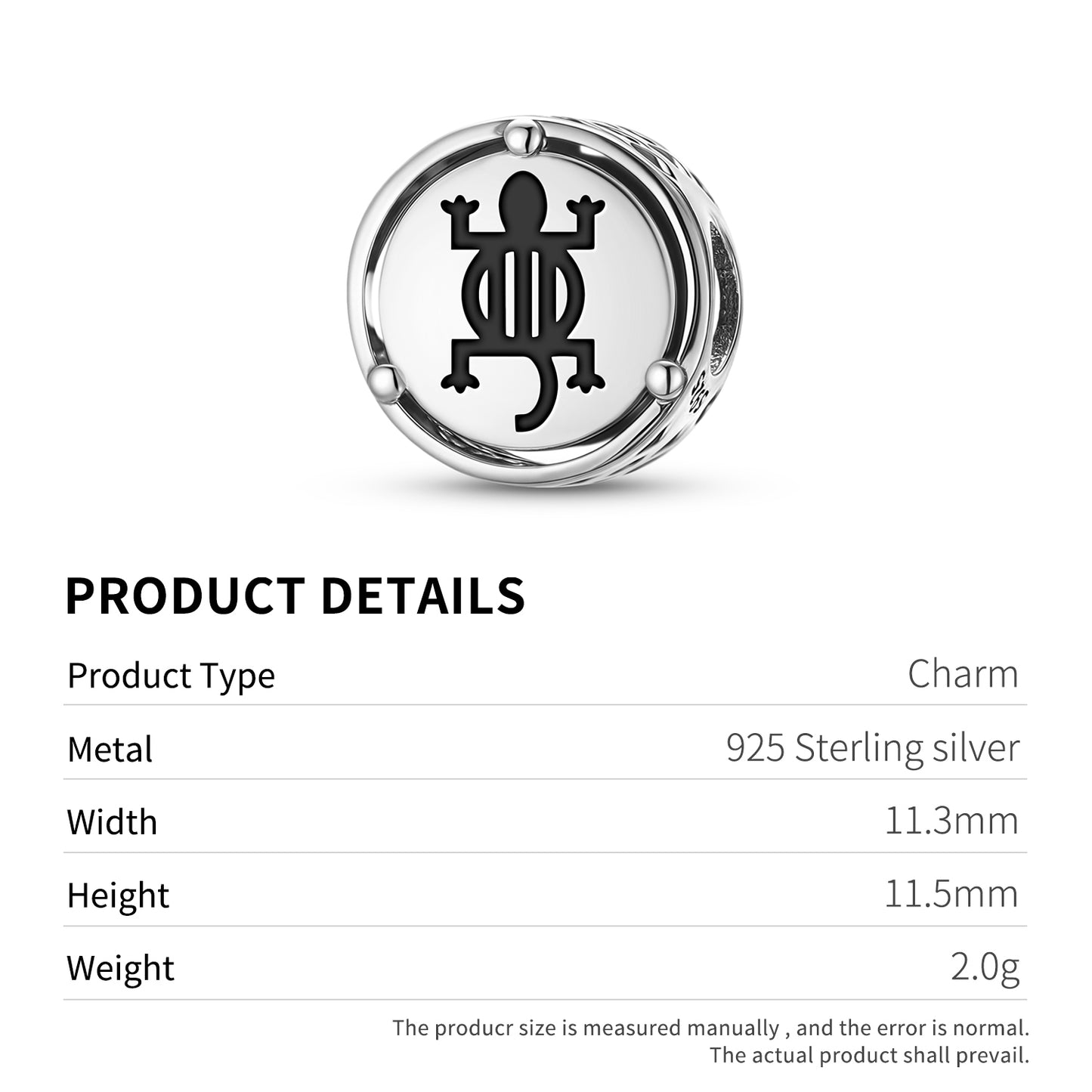 925 Sterling Silver Adinkra Denkyem Charms For Bracelets & Necklaces Pendants Beads Jewelry Fit Pan Bracelet Charm Ethnic Cultural Symbols Gifts For Women