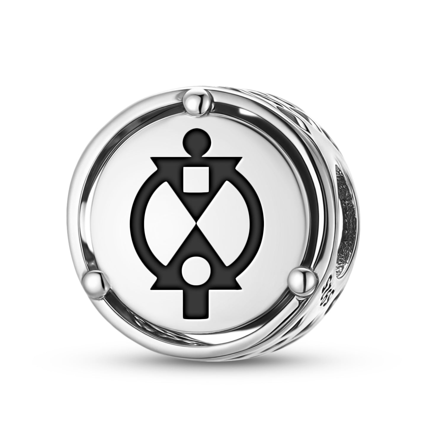 925 Sterling Silver Adinkra BOA ME NA Charms For Bracelets & Necklaces Pendants Beads Jewelry Fit Pan Bracelet Charm Ethnic Cultural Symbols Gifts For Women