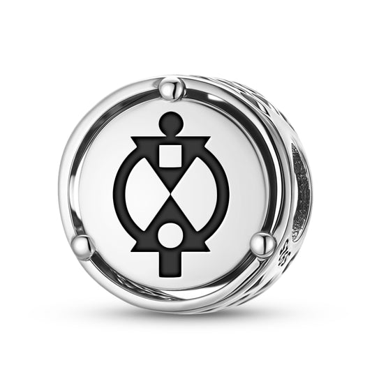 925 Sterling Silver Adinkra BOA ME NA Charms For Bracelets & Necklaces Pendants Beads Jewelry Fit Pan Bracelet Charm Ethnic Cultural Symbols Gifts For Women