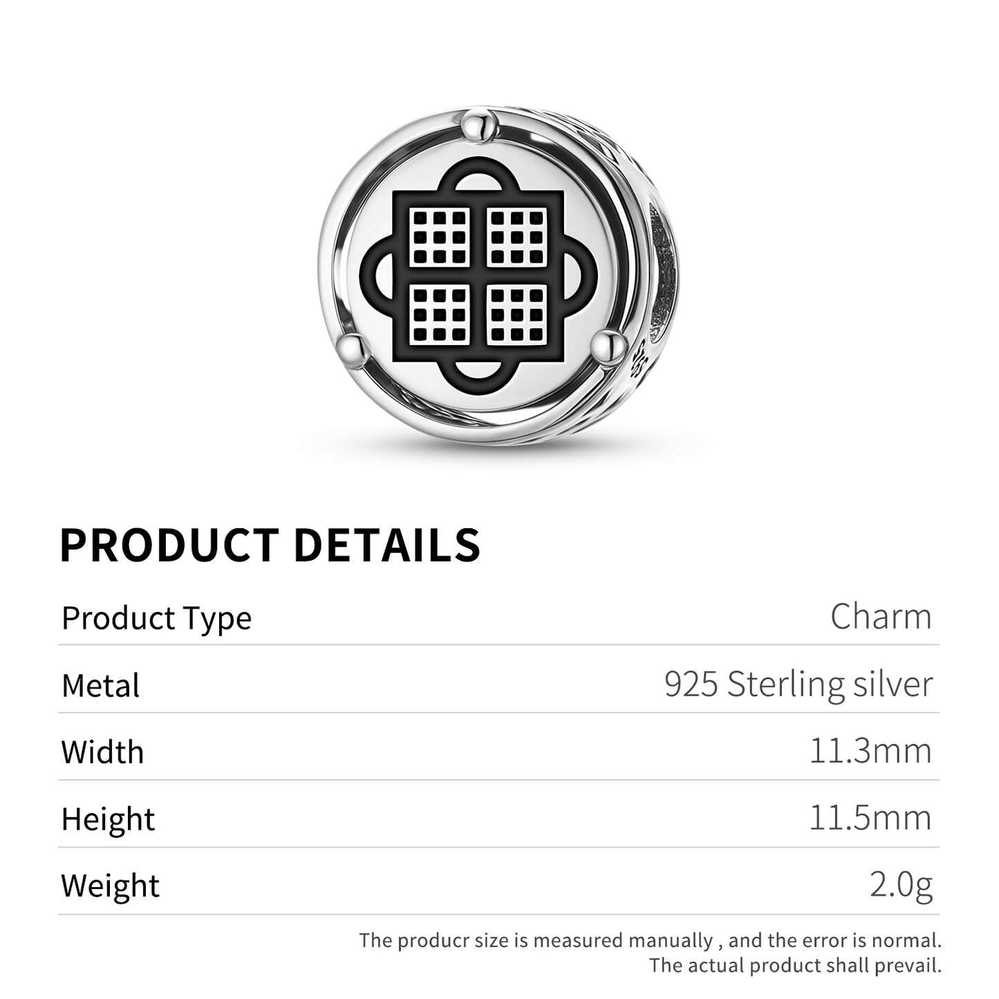 925 Sterling Silver Adinkra Abusua Pa Charms For Bracelets & Necklaces Pendants Beads Jewelry Fit Pan Bracelet Charm Ethnic Cultural Symbols Gifts For Women
