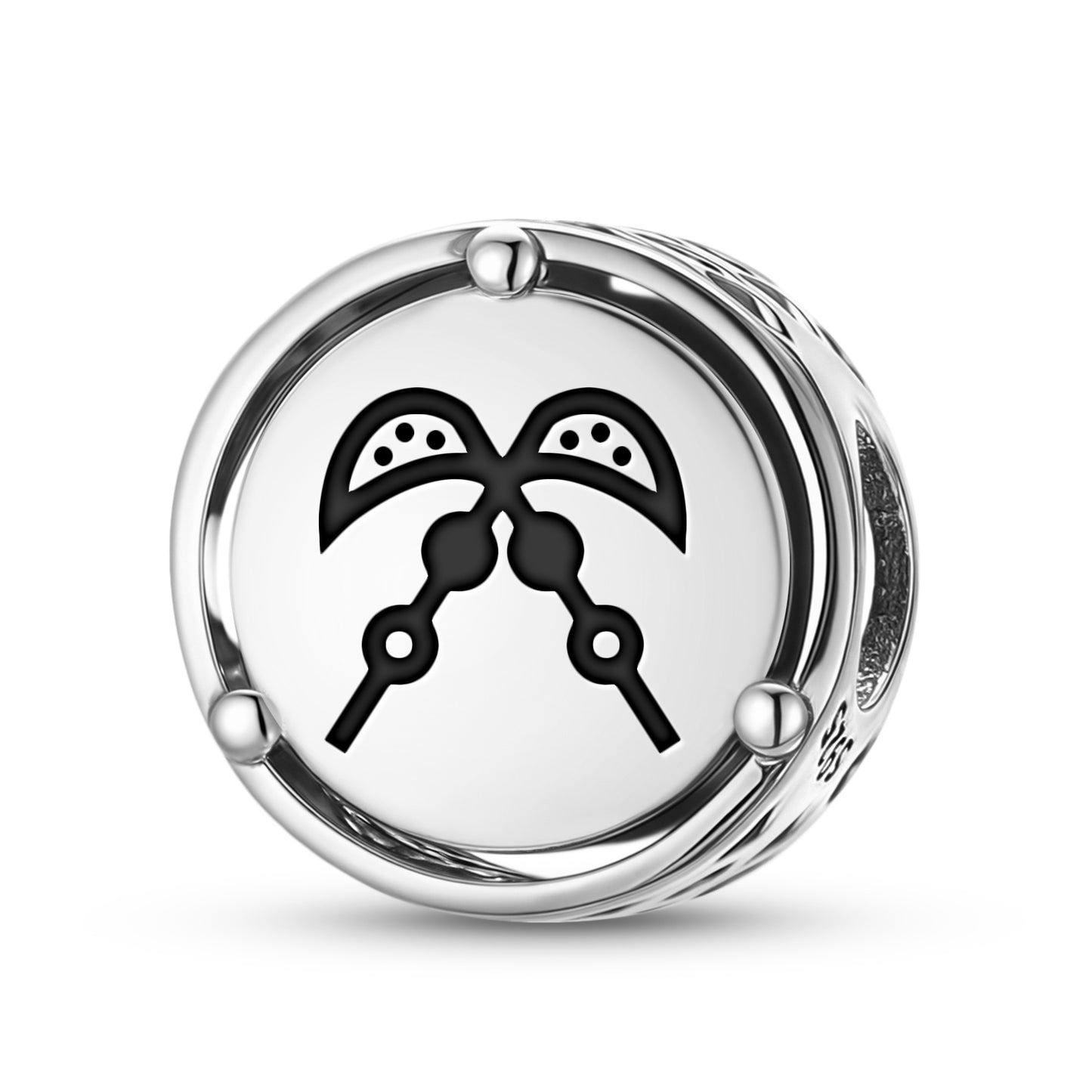 925 Sterling Silver Adinkra Akofena Charms For Bracelets & Necklaces Pendants Beads Jewelry Fit Pan Bracelet Charm Ethnic Cultural Symbols Gifts For Women