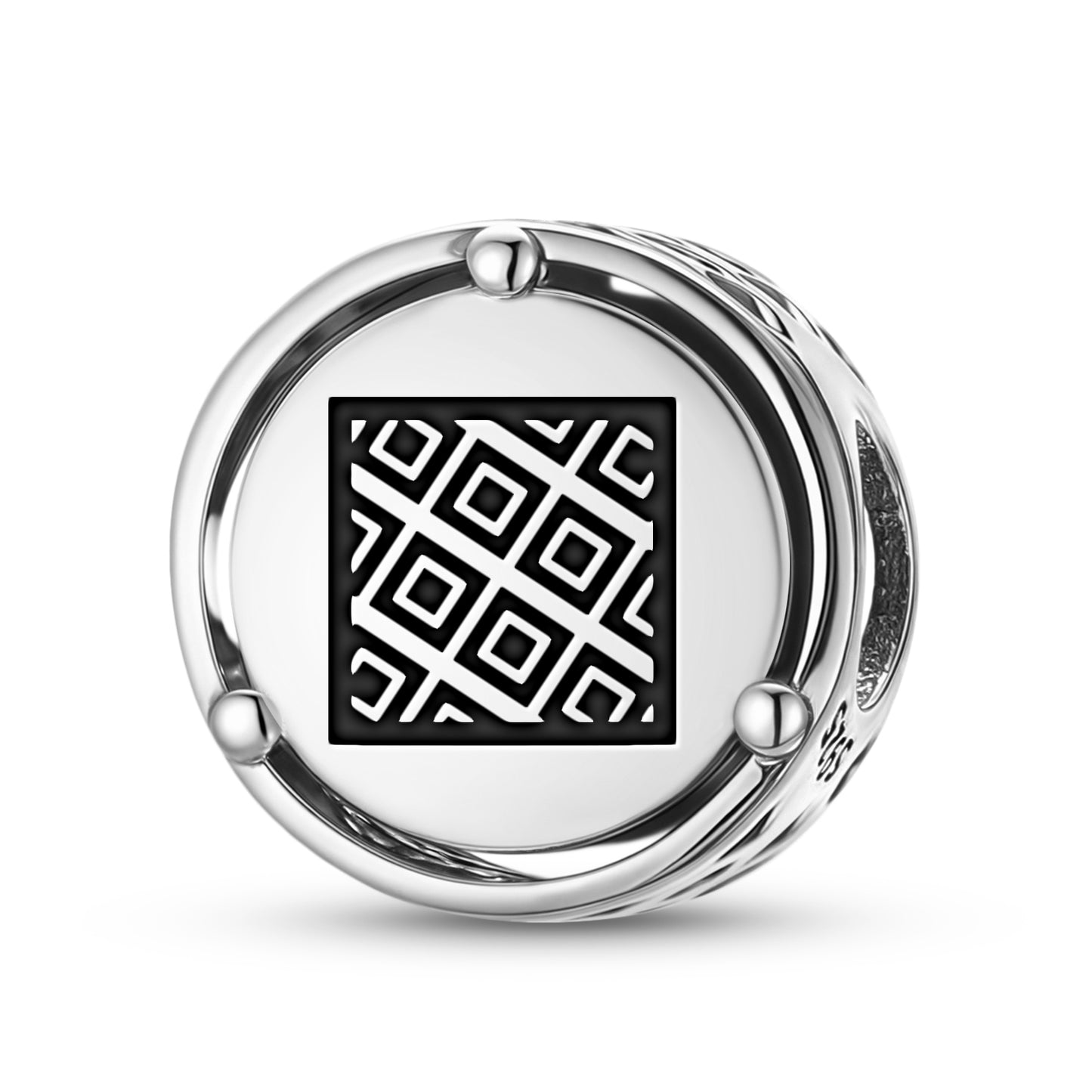 925 Sterling Silver Adinkra Ani Bere Charms For Bracelets & Necklaces Pendants Beads Jewelry Fit Pan Bracelet Charm Ethnic Cultural Symbols Gifts For Women