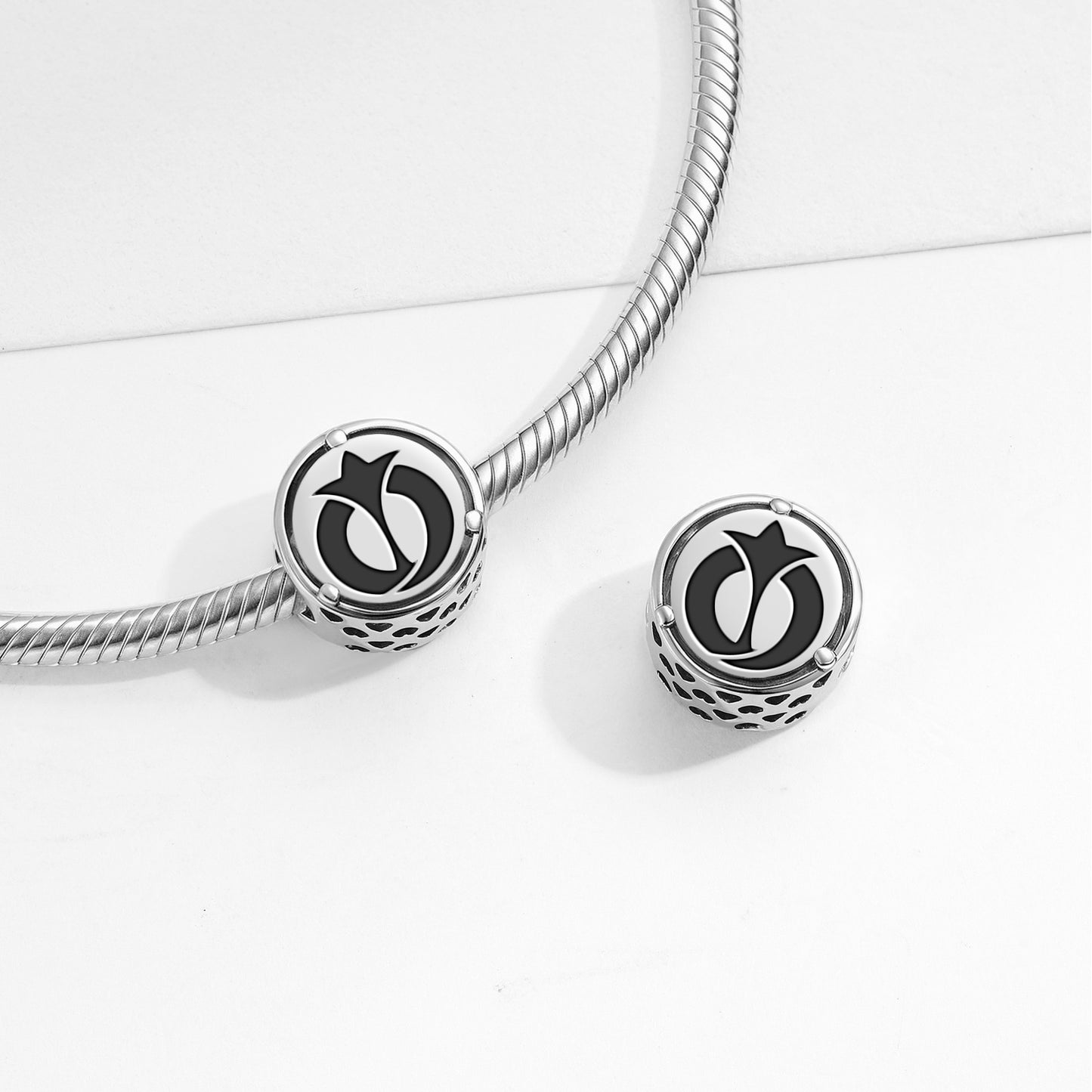 925 Sterling Silver Adinkra Aprukuma Charms For Bracelets & Necklaces Pendants Beads Jewelry Fit Pan Bracelet Charm Ethnic Cultural Symbols Gifts For Women