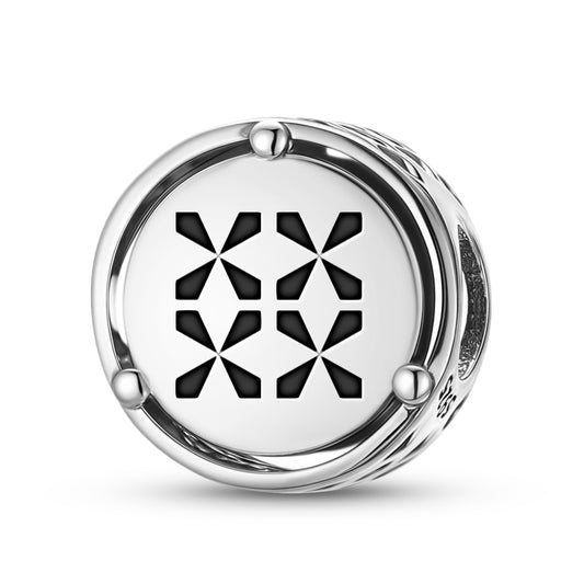 925 Sterling Silver Adinkra Asaawa Charms For Bracelets & Necklaces Pendants Beads Jewelry Fit Pan Bracelet Charm Ethnic Cultural Symbols Gifts For Women