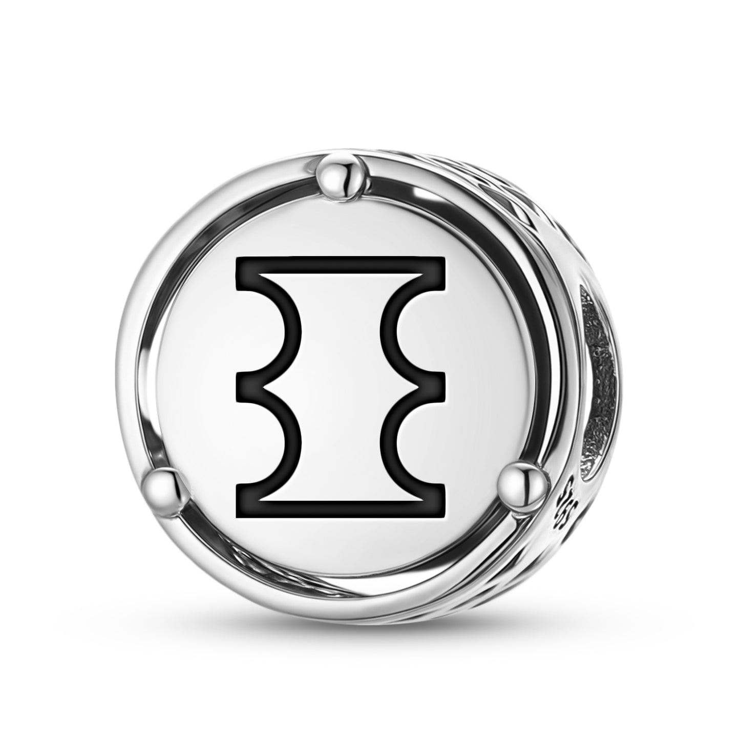 925 Sterling Silver Adinkra Dono Ntoaso Charms For Bracelets & Necklaces Pendants Beads Jewelry Fit Pan Bracelet Charm Ethnic Cultural Symbols Gifts For Women