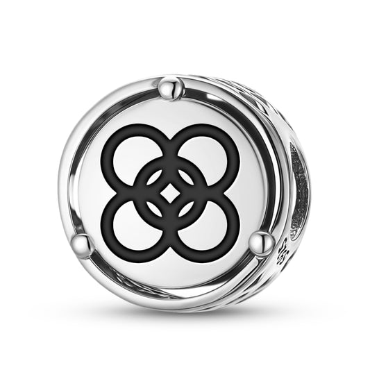 925 Sterling Silver Adinkra Kintinkantan Charms For Bracelets & Necklaces Pendants Beads Jewelry Fit Pan Bracelet Charm Ethnic Cultural Symbols Gifts For Women