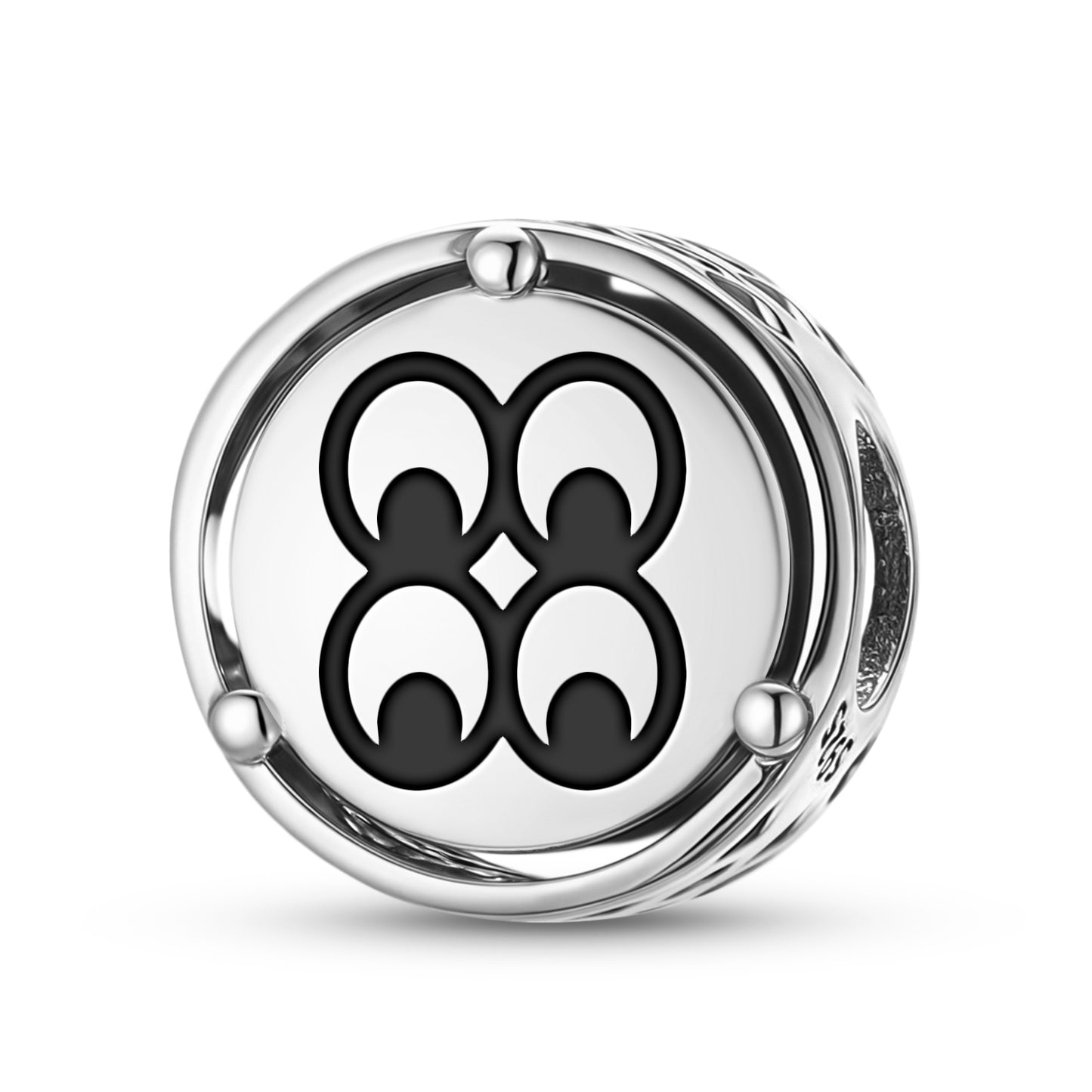 925 Sterling Silver Adinkra Mate Masie Charms For Bracelets & Necklaces Pendants Beads Jewelry Fit Pan Bracelet Charm Ethnic Cultural Symbols Gifts For Women