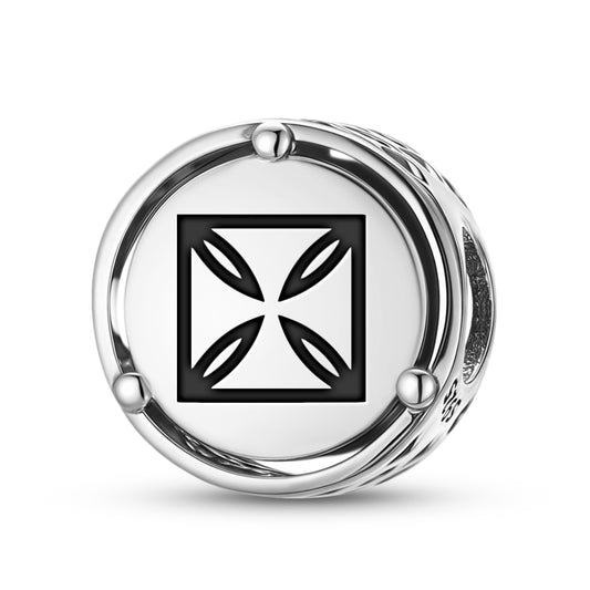 925 Sterling Silver Adinkra Mmusuyidee Charms For Bracelets & Necklaces Pendants Beads Jewelry Fit Pan Bracelet Charm Ethnic Cultural Symbols Gifts For Women