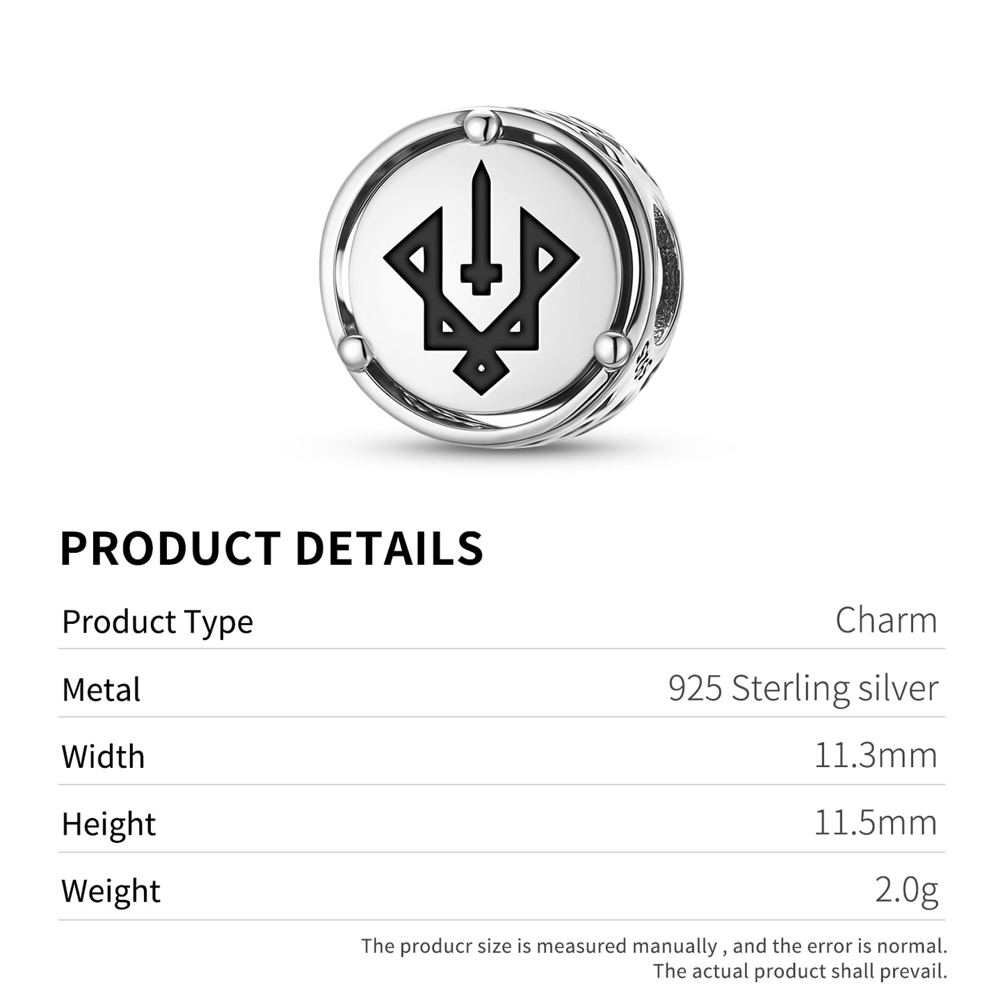 925 Sterling Silver Slavic Ruevit Charms For Bracelets & Necklaces Pendants Beads Jewelry Fit Pan Bracelet Charm Ethnic Cultural Symbols Gifts For Women