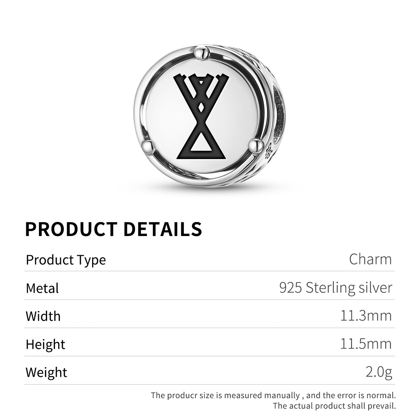 925 Sterling Silver Slavic Zhiva Charms For Bracelets & Necklaces Pendants Beads Jewelry Fit Pan Bracelet Charm Ethnic Cultural Symbols Gifts For Women
