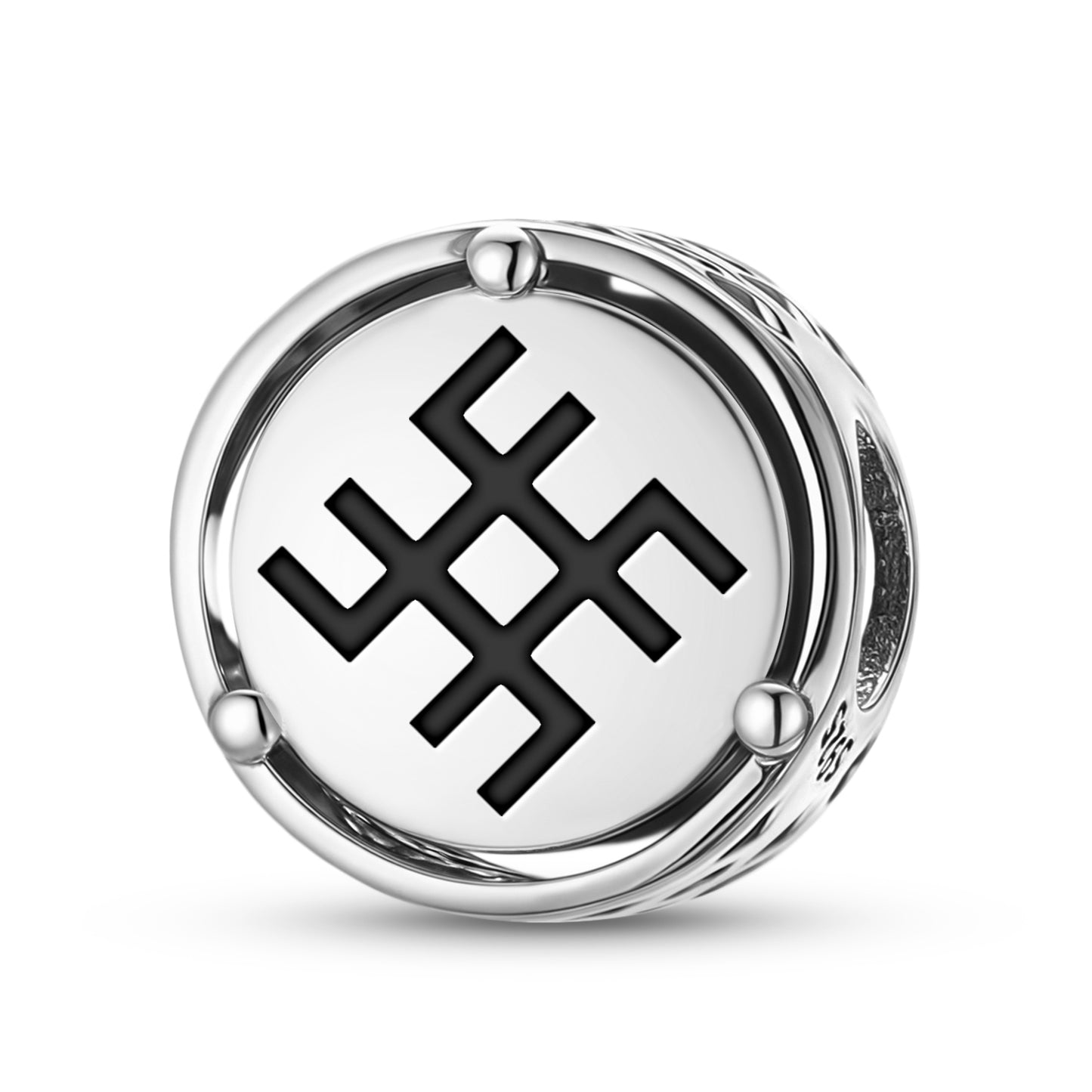925 Sterling Silver Slavic Svarog Charms For Bracelets & Necklaces Pendants Beads Jewelry Fit Pan Bracelet Charm Ethnic Cultural Symbols Gifts For Women