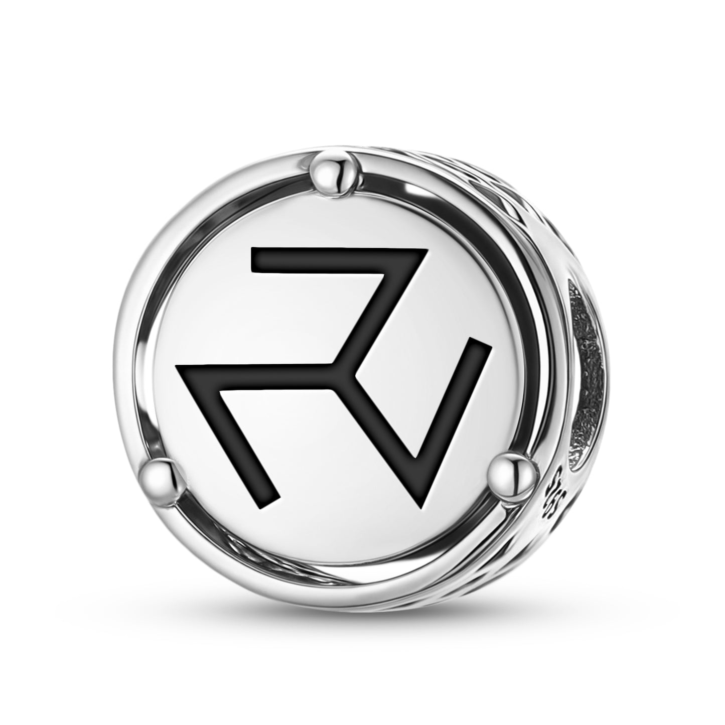 925 Sterling Silver Slavic Svarozhich Charms For Bracelets & Necklaces Pendants Beads Jewelry Fit Pan Bracelet Charm Ethnic Cultural Symbols Gifts For Women