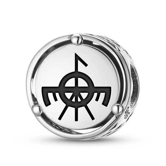 925 Sterling Silver Slavic Raróg Charms For Bracelets & Necklaces Pendants Beads Jewelry Fit Pan Bracelet Charm Ethnic Cultural Symbols Gifts For Women